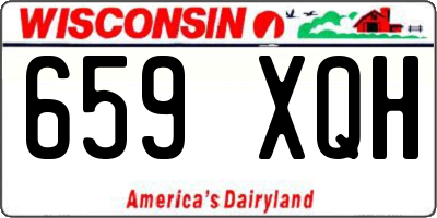 WI license plate 659XQH