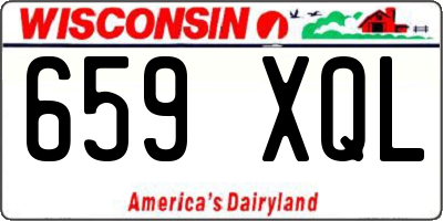 WI license plate 659XQL