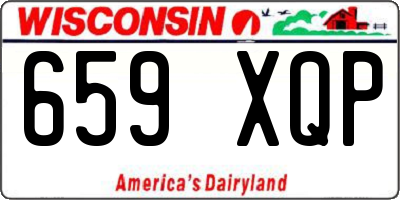 WI license plate 659XQP