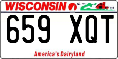 WI license plate 659XQT