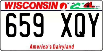 WI license plate 659XQY