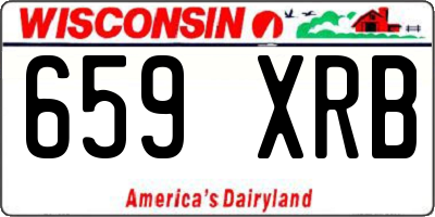 WI license plate 659XRB