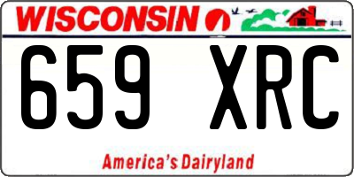 WI license plate 659XRC
