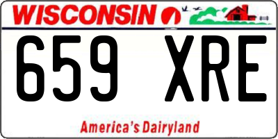 WI license plate 659XRE