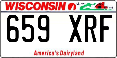 WI license plate 659XRF
