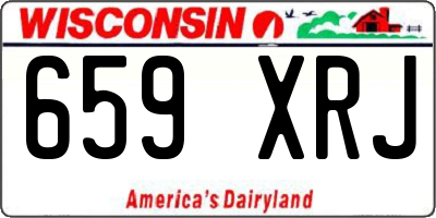 WI license plate 659XRJ