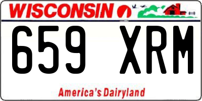WI license plate 659XRM