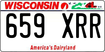 WI license plate 659XRR