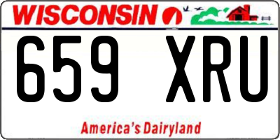 WI license plate 659XRU