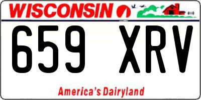 WI license plate 659XRV