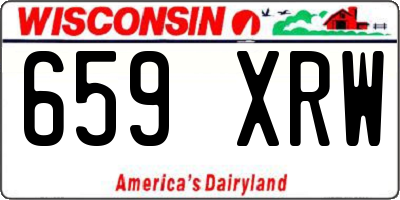 WI license plate 659XRW