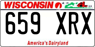 WI license plate 659XRX
