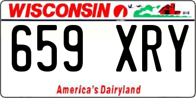 WI license plate 659XRY
