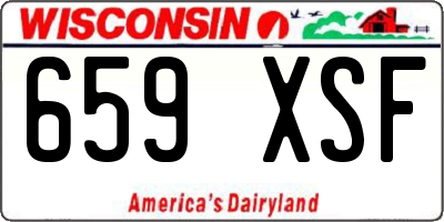 WI license plate 659XSF