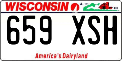 WI license plate 659XSH