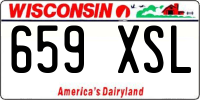 WI license plate 659XSL