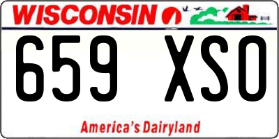 WI license plate 659XSO