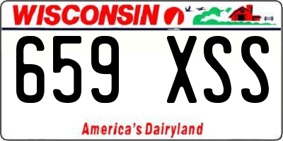 WI license plate 659XSS