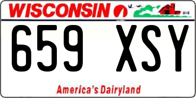 WI license plate 659XSY