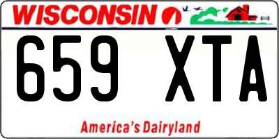 WI license plate 659XTA