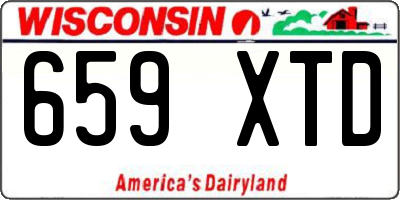 WI license plate 659XTD