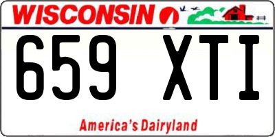 WI license plate 659XTI