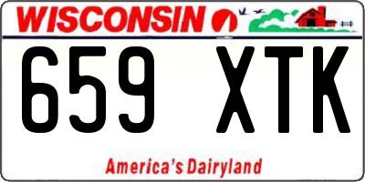 WI license plate 659XTK