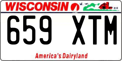 WI license plate 659XTM
