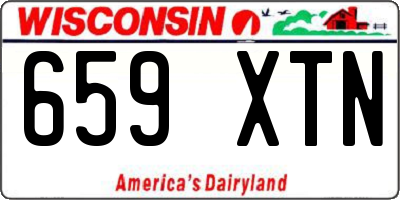 WI license plate 659XTN