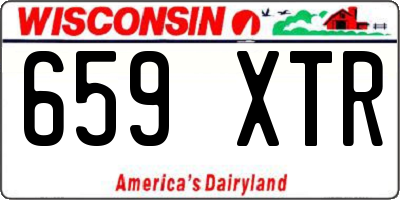 WI license plate 659XTR