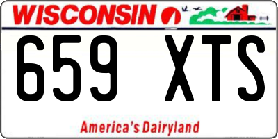 WI license plate 659XTS