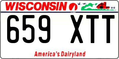 WI license plate 659XTT