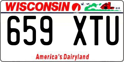 WI license plate 659XTU