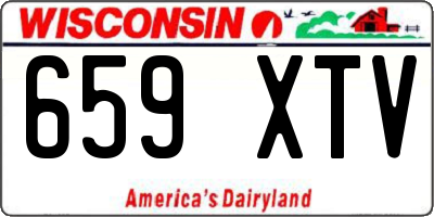 WI license plate 659XTV