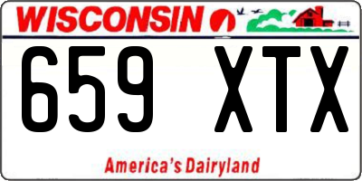 WI license plate 659XTX