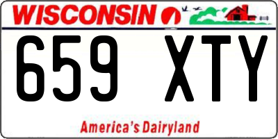 WI license plate 659XTY