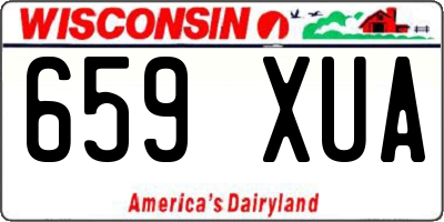 WI license plate 659XUA