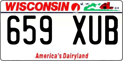 WI license plate 659XUB