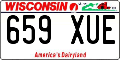 WI license plate 659XUE