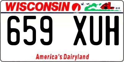 WI license plate 659XUH