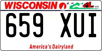 WI license plate 659XUI