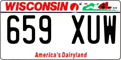 WI license plate 659XUW