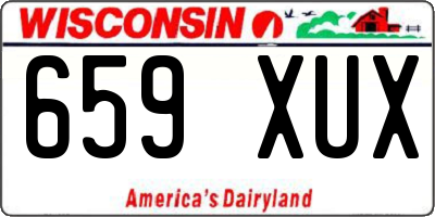 WI license plate 659XUX