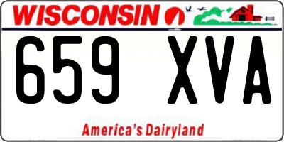 WI license plate 659XVA
