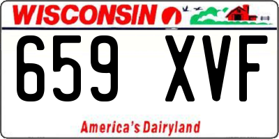 WI license plate 659XVF