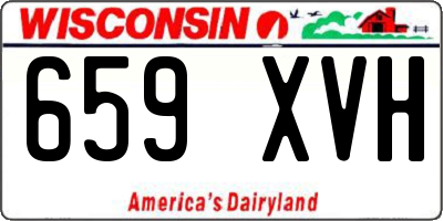 WI license plate 659XVH