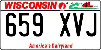 WI license plate 659XVJ