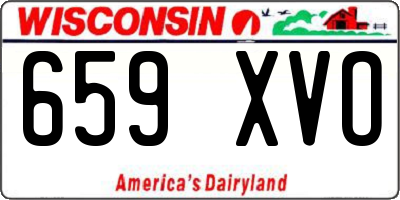WI license plate 659XVO