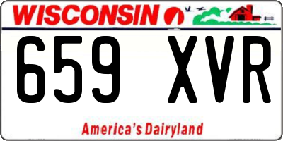 WI license plate 659XVR