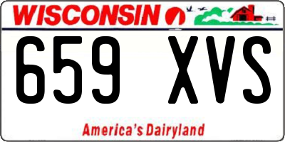WI license plate 659XVS